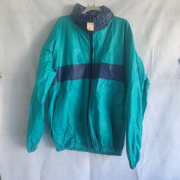 nwt‎ vintage 80/90s rainfair protective gear raincoat medium from dicks sporting - Picture 1 of 13